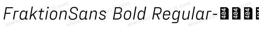 FraktionSans Bold Regular字体转换